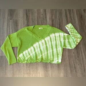 Tie dye LA Hearts cropped sweater size small